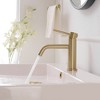BWE Single Hole Single Handle Bathroom Faucet With Deck Plate - 3 of 4