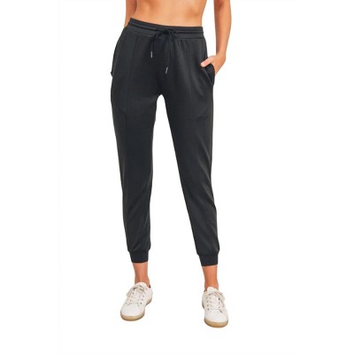 Women's Cuffed Zip Jogger - mono b