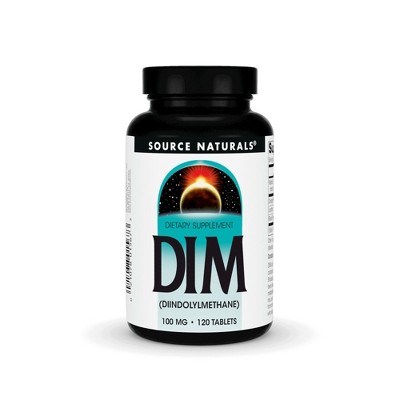 DIM (Diindolylmethane) 100 mg by Source Naturals, Inc.  -  120 Tablet