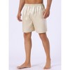Lars Amadeus Men's Sleepwear Satin Shorts Elastic Waist Lounge Pajama Bottoms - 2 of 4