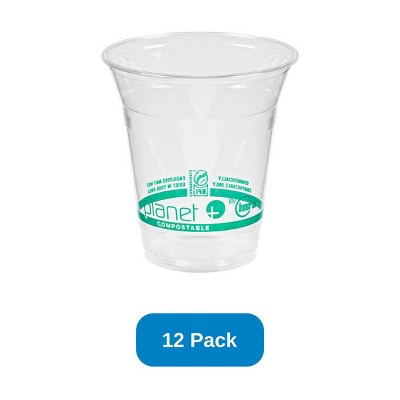 Planet+ 12 oz Cold Cup Corn Plastic - Pack of 12