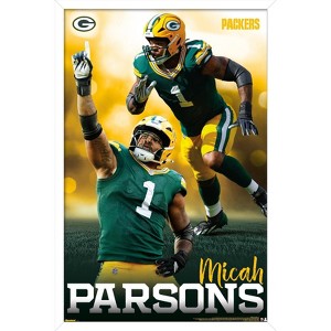 Trends International NFL Green Bay Packers - Micah Parsons 25 Framed Wall Poster Prints - 1 of 4