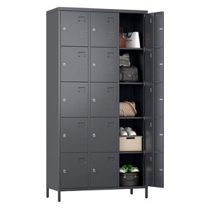 SUXXAN 15 Doors Metal Lockers for Employees School Office Gym Home lockers Storage, Assembly Required - 1 of 4