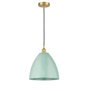 Plymouth Dome - 1 Light Cord Hung Mini Pendant In Industrial Style-14.75 Inches Tall and 12 Inches Wide - 1 of 1
