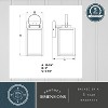 VAXCEL Medinah 1 Light Dusk to Dawn White Outdoor Wall Lantern Clear Glass - 4 of 4
