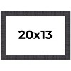 PosterPalooza | Distressed Brown Picture Frame - UV Acrylic, Backing Board, Hanging Hardware Included - 2 of 4