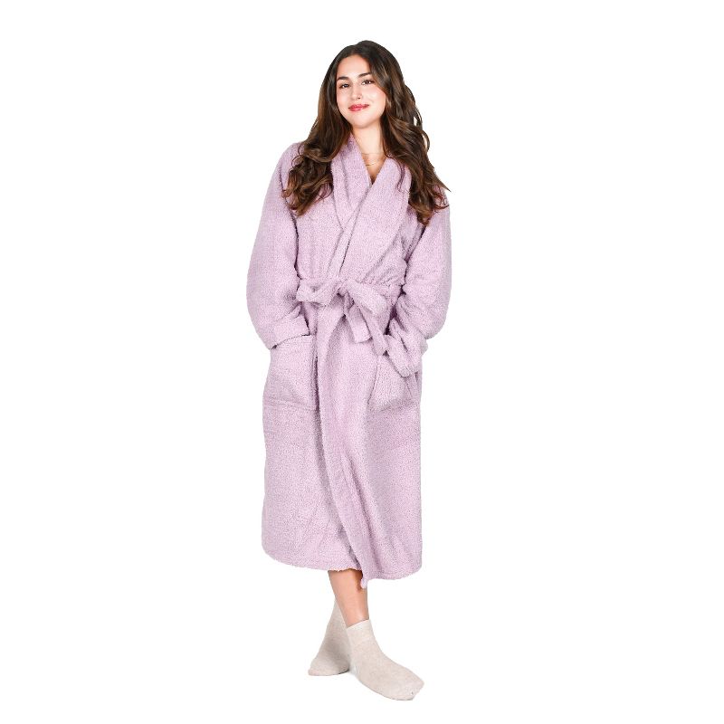 Tirrinia Premium Women's Plush Soft Robe  - Fluffy, Warm, and Fleece Shaggy for Ultimate Comfort, Available in 3 Colors, 1 of 8