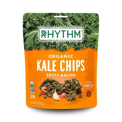 Rhythm Organic Vegan Superfoods Zesty Nacho Kale Chips - 2oz
