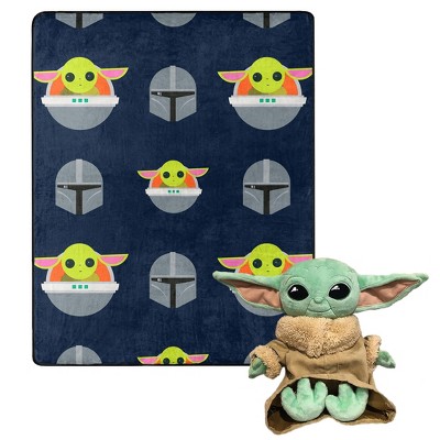 The Northwest Group, LLC Star Wars The Mandalorian Darker Hover Silk Touch Throw Blanket & Plush Pillow