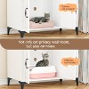 51.1 inch large Litter Box Enclosure with Platform and  4 Layer Storage Shelves,Hidden Cat House & Washroom Cabinet - 3 of 4