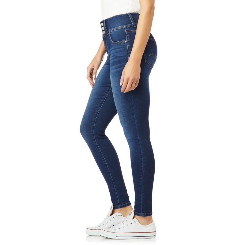 WallFlower Women's Sassy Skinny High-Rise Insta Soft Juniors Jeans (Standard and Plus), 3 of 10