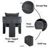 Lyngins Chenille Accent Chairs with Removable Pillow and 3-Leg Design,Upholstered Arm Chairs for Living Room,Bedroom - 4 of 4