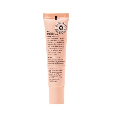 Avatara Kombucha The Wake Up Call Eye Cream - 0.5 fl oz