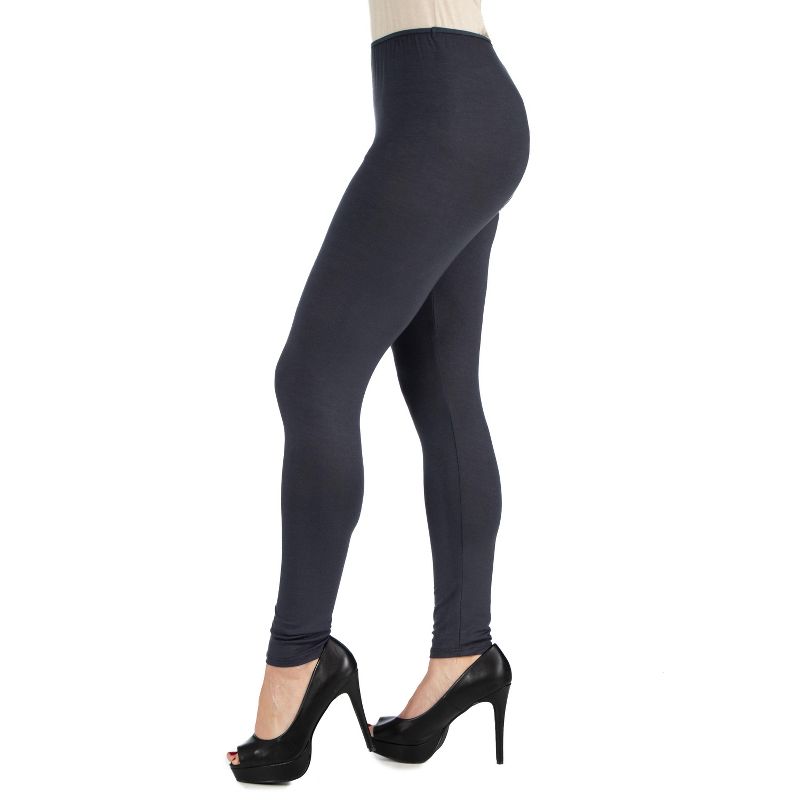 24seven Comfort Apparel Womens Stretch Ankle Length Leggings, 1 of 4