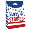Big Dot of Happiness Stars & Stripes - Patriotic Gift Favor Bags - Party Goodie Boxes - Set of 12 - 3 of 4
