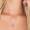 Disney Princess Sterling Silver Cubic Zirconia Jeweled Tiara Pendant Necklace, 18" - 2 of 4