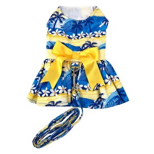 Doggie Design Catching Waves Dog Dress with Matching Leash - 1 of 4