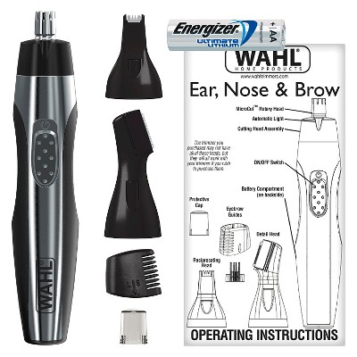 Wahl Lithium Lighted Men's Detail Trimmer with 3 Interchangeable Trimmer Heads - 5546-400