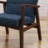 Modern Accent Chair with Tufted Back and Birch Wood Legs, Upholstered Sofa Chair for Living Room, Bedroom Arm Chair -Christopher Knight Home - 2 of 4
