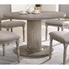 NicBex Round Dining Table 46" Farmhouse Wooden Dining Table Pedestal Base for Dining Room - 2 of 4
