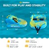 Solstice Surge Inflatable Towable Boat Water Sports Floating Tube for 2 Riders with 14 Handles and Knuckle Guards, Vibrant Colors - 3 of 4