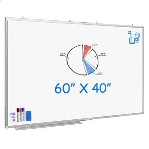 Maxtek Magnetic Dry Erase Board Aluminum Frame: Wall Mount Whiteboard for Office & Presentation - 1 of 4