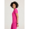 Barco One Women's Racer 4-Pocket V-Neck Scrub Top - 3 of 4