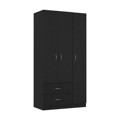 NicBex 70.80"H Armoire Wardrobe Closet Storage Cabinet with 3 Doors & 2 Drawers for Bedroom