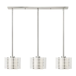 Livex Lighting Hilliard 3 - Light Chandelier in  Brushed Nickel - 1 of 4