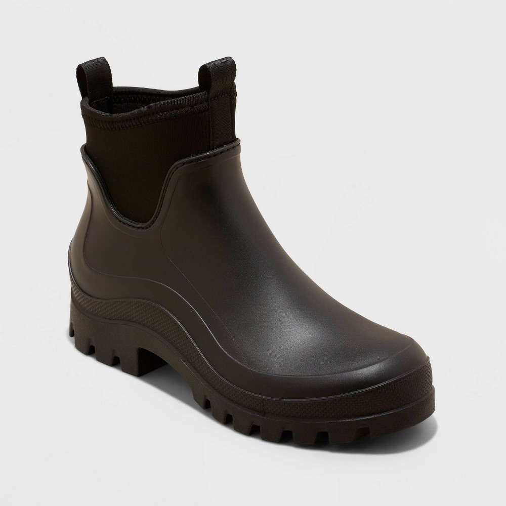 Women's Mona Rain Boots - Universal Thread™ Black 7