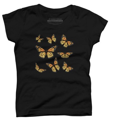Girl's Design By Humans Monarch butterfly By AnnArtshock T-Shirt