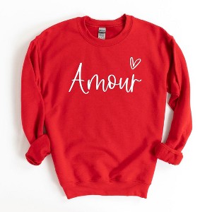Simply Sage Market Women's Graphic Sweatshirt Amour - 1 of 3