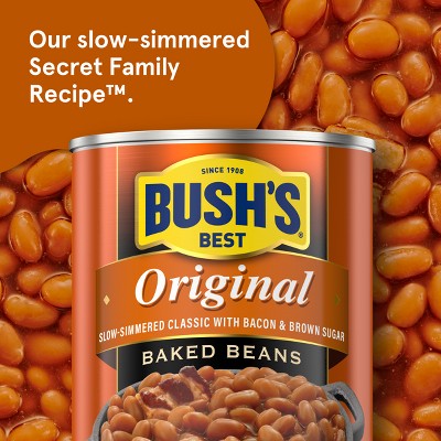 Bush's Original Baked Beans with Bacon and Brown Sugar, 8.3 oz Can