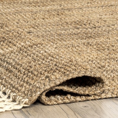 Handmade Bohemian Black Spot 10' x 14' Wool-Synthetic Rug