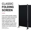 Proman Products - Galaxy Section Divider, Water Repellent Fabric Room Divider with Black Powder Coated Metal Frame for Indoors or Outdoors (Black) - 2 of 4