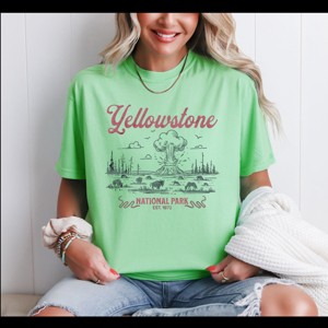 Simply Sage Market Yellowstone National Park EST. 1872 Garment Dyed Tee - 1 of 4