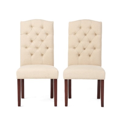 GDFStudio Clark Contemporary Tufted Dining Chairs (Set of 2)