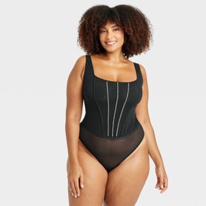Women's Rhinestone Lingerie Bodysuit - Auden™ - 1 of 4