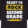 Boys' - Instant Message - Ready to Rock Second Grade Long Sleeve Graphic T-Shirt - 2 of 4