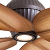 52" Minka Aire Modern Tropical Outdoor Ceiling Fan with LED Light Oil Rubbed Bronze Beige Wet Rated for Patio Porch Gazebo Garage - 3 of 4