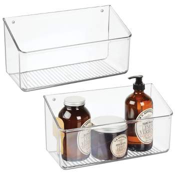 Command Large Caddy, Clear, with 4 Clear Indoor Strips, Organize Damage-Free