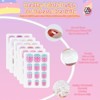SAVILAND Kids Press On Nails for Girls 8-12 Years, 6 Pack with 3D Stickers - Pre-Glue Short Fake Nails Gift Set. - 3 of 4