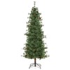 Costway 6/7/8 FT Artificial Christmas Tree with 370/502/702 Branch & Needles 22/28/36 Pinecones & 200/300/400 Lights - 2 of 2