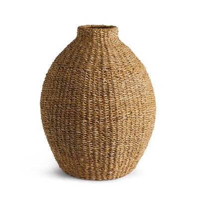 Plum & Post Seagrass Teardrop Vase