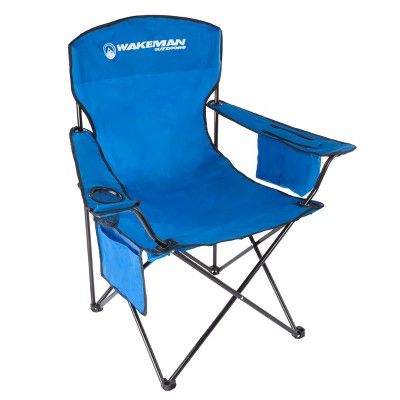 Leisure Sports Oversized Big/Tall Quad Camp Chair With Carry Bag - Blue