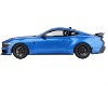 2024 Ford Mustang Dark Horse Grabber Blue Metallic with Black Hood Stripes 1/18 Model Car by Top Speed - 3 of 4