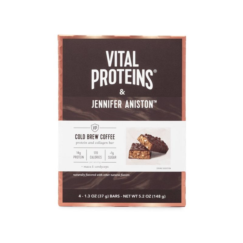 Vital Proteins x Jennifer Aniston Collagen+Protein Bars - Cold Brew Coffee - 4ct, 1 of 6