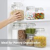 LunaLulinlk 50 oz airtight glass jars with lids, 3-pack food storage jars - 3 of 4