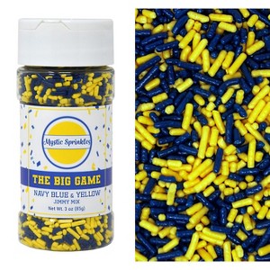 Mystic Sprinkles The Big Game: Navy Blue & Yellow Jimmy Mix 3oz Bottle - 1 of 4