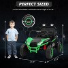 2 Seater Kids Ride On Utv Car,24V 2WD Ride On Car Truck with Metal Frame,Remote Control, Electric Car Utv for 3+Years - 4 of 4